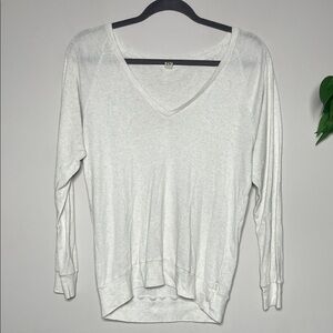 TNA White V-Neck Top
